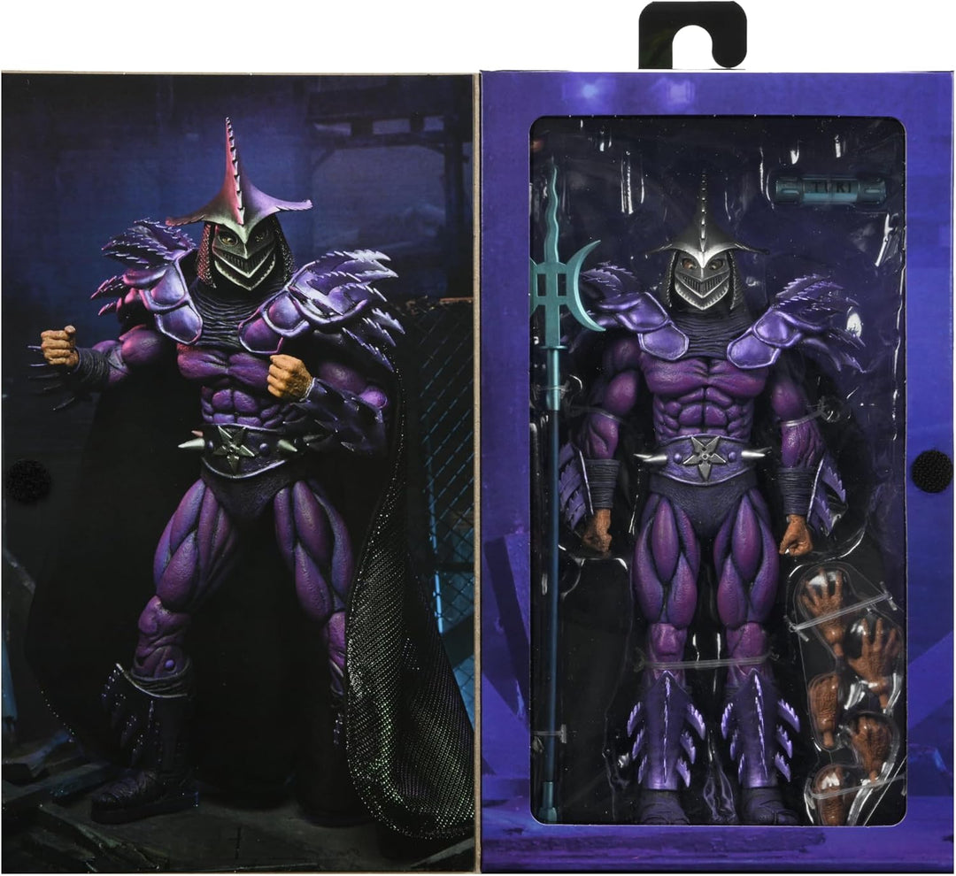 NECA Teenage Mutant Ninja Turtles Ultimate Shredder 7Ë Scale schwarz/lila, Bedruckt, 100% Kunststoff