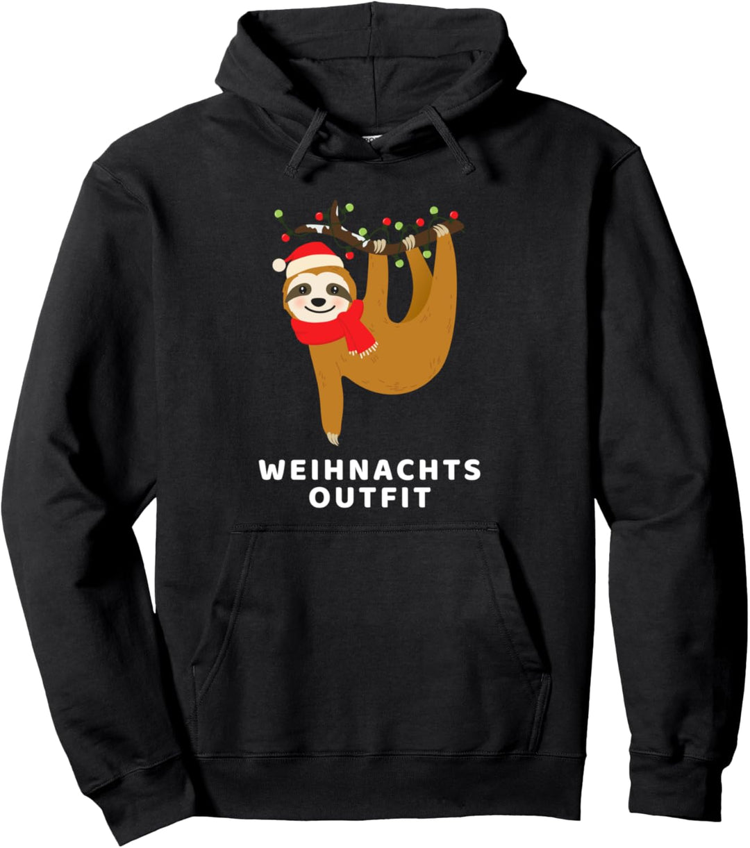 Faultier Weihnachtsoutfit Christmas Xmas Weihnachten Pullover Hoodie