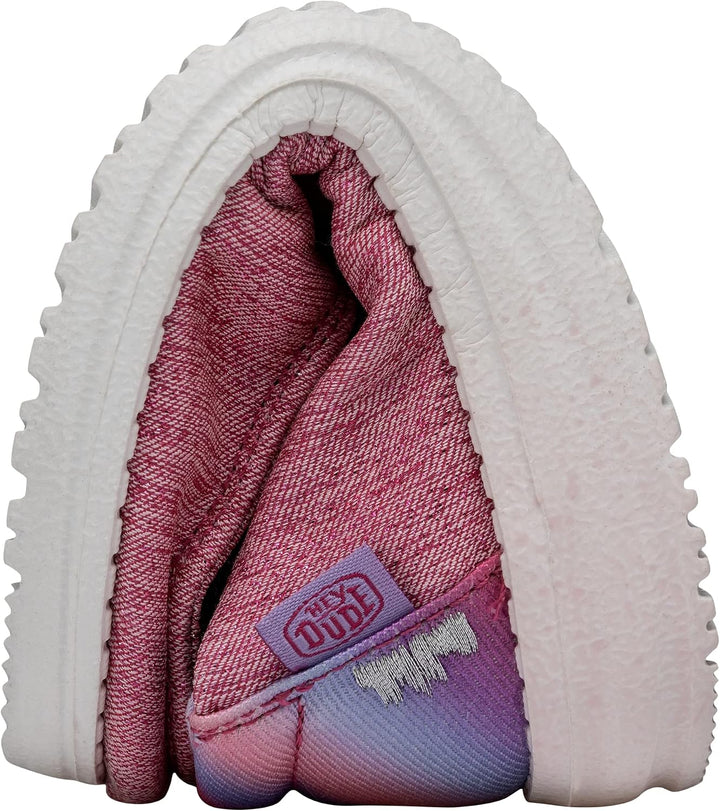 HEYDUDE Mädchen Wendy Youth Moc Toe Shoes 31 EU Sparkle Pink, 31 EU Sparkle Pink