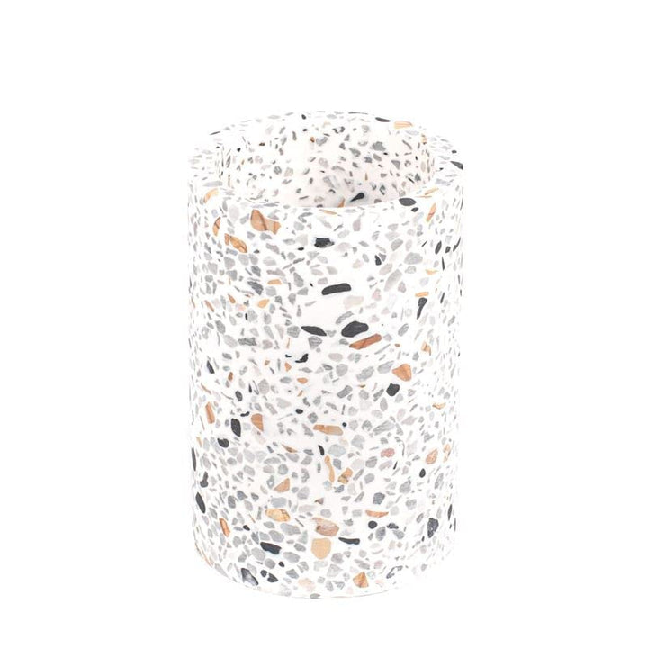 Badezimmer-Bürstenhalter weiss Granit-Effekt elegant 10 cm Modell 38, Modell 38
