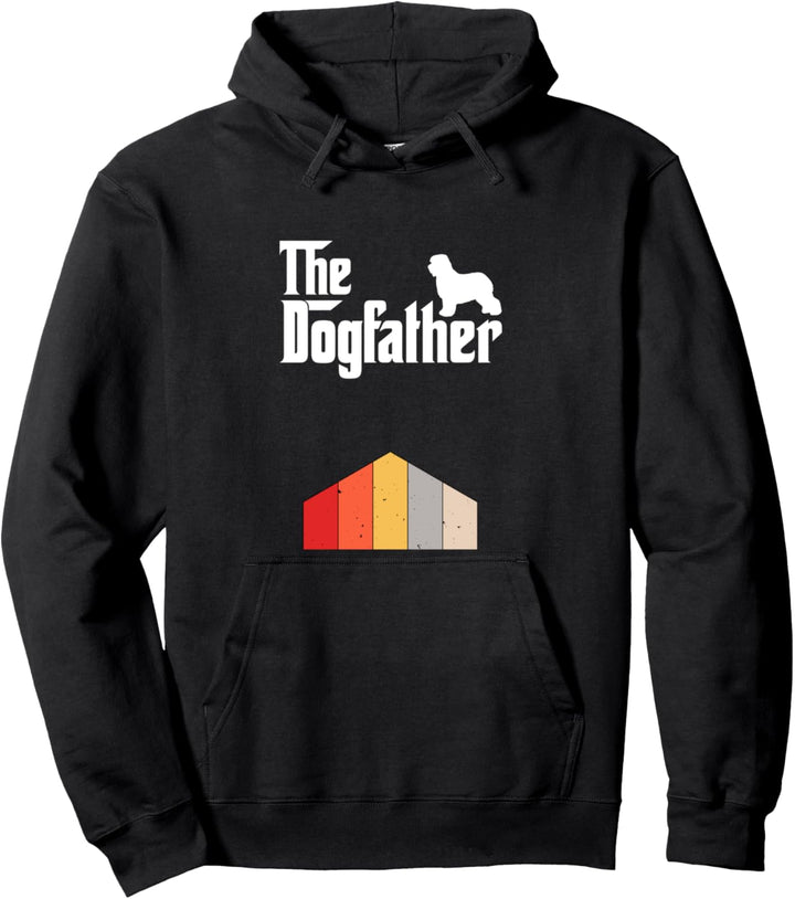 Old English Sheepdog Retro Vintage Dog Father gift Pullover Hoodie