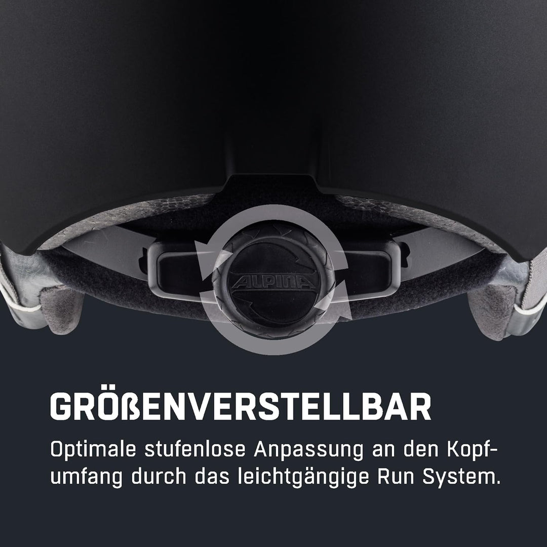 ALPINA ARBER VISOR Q-LITE - Hochwertiger &amp; Leichter Skihelm Mit Kontrastverstärkendem Visier Für Erw