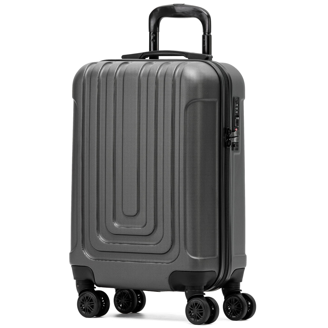 Flight Knight Premium Lightweight Suitcase - TSA-Schloss Mit USB-Anschluss - 8 Spinner-Rader - ABS-H