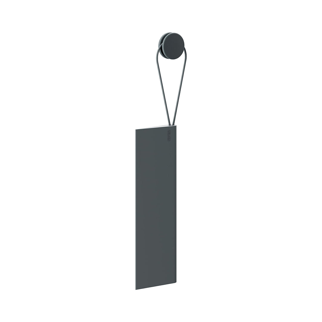KEUCO Duschabzieher aus Silikon, mit Wandhalterung, Glaswischer zum Kleben, 26,4x8,2x1,7 cm, schlier