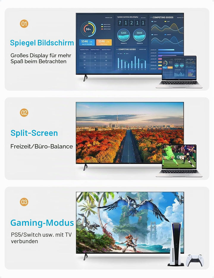 XAOSUN HDMI 2.0 Kabe Winkelstecker-3M,18 Gbps HDMI Kabel 90 Grad für 4K@60Hz, HDR, 3D | Geflochtenes