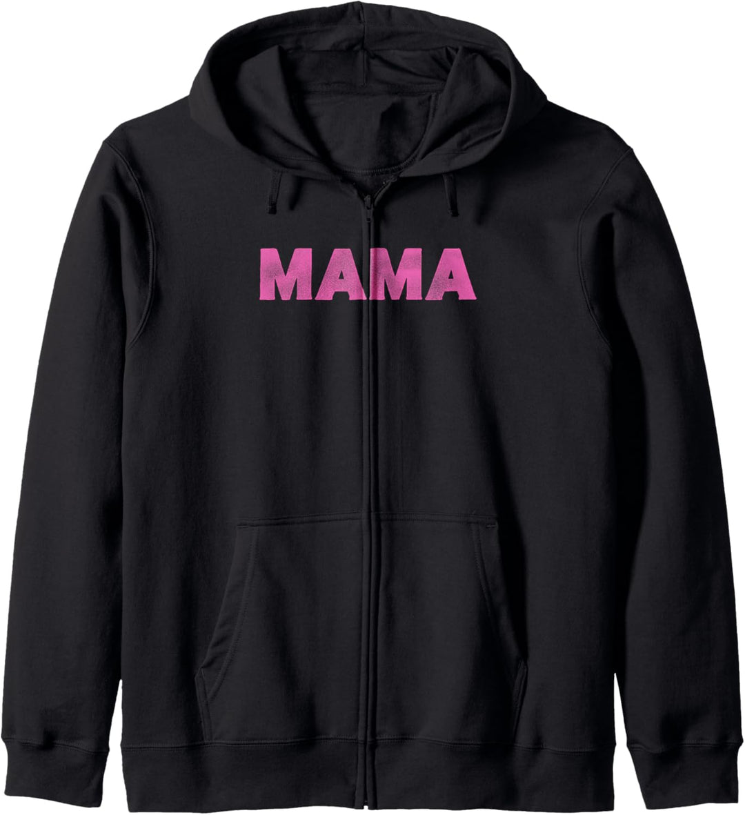 Mama Pink Bold Text Kapuzenjacke