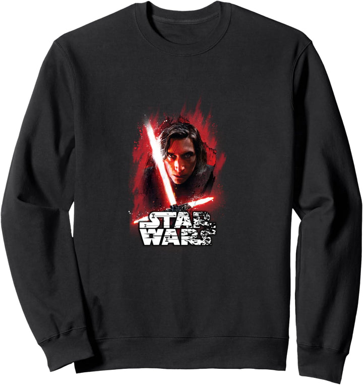 Star Wars Last Jedi Kylo Ren Paint Portrait Sweatshirt