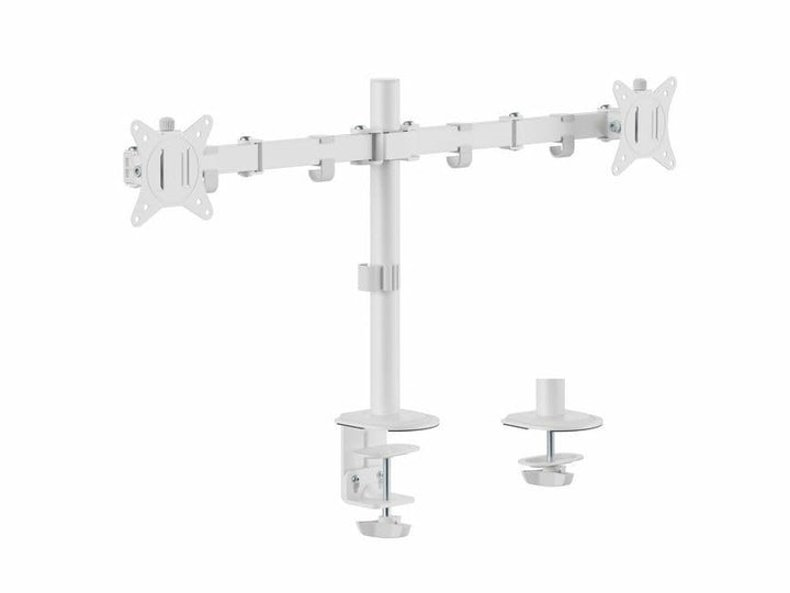 Equip 650167 17"-32" Gelenk-Tischhalterung für Dual-Monitore, weiss