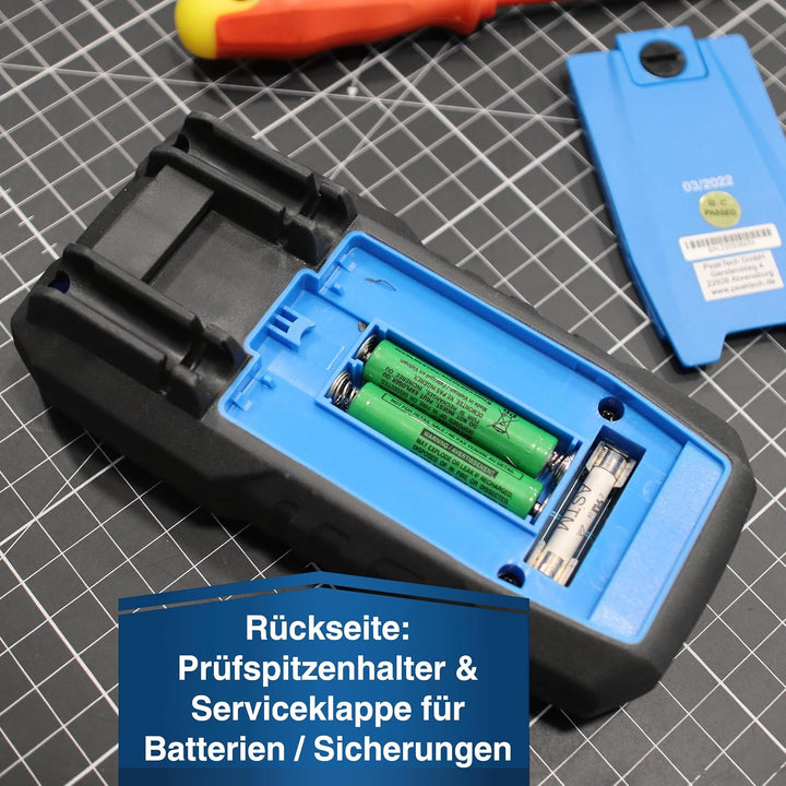 PeakTech 1040 – True RMS Digital Multimeter, Manuell-Range, 2.000 Counts, Durchgangsprüfer, Mehrfach