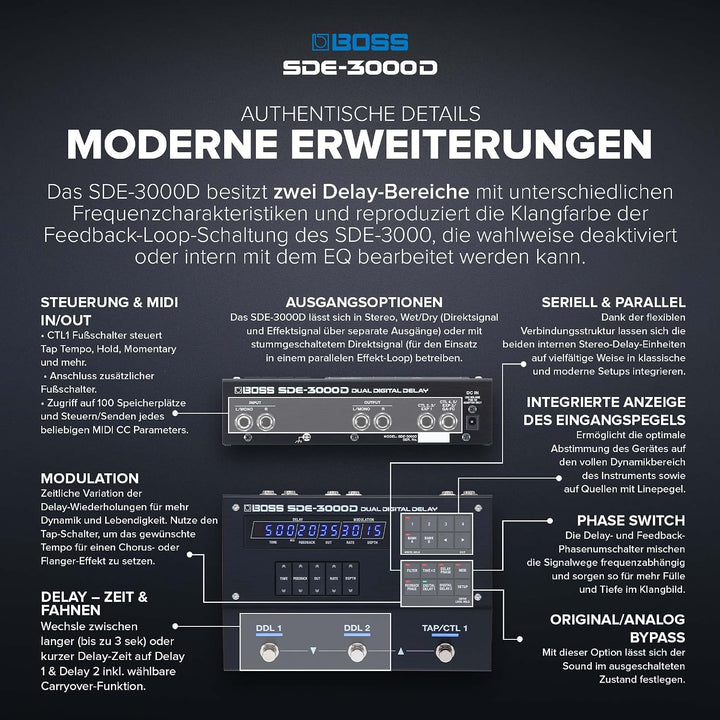 Boss SDE-3000 Dual Delay SDE-3000D, SDE-3000D