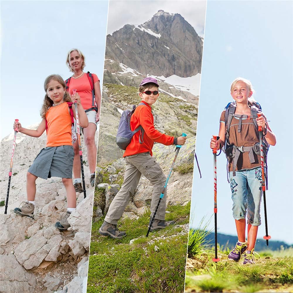 FitTrek Wanderstöcke Kinder - Trekkingstöcke - Walking Stöcke Teleskop - Wanderstocke Kinder - Walki