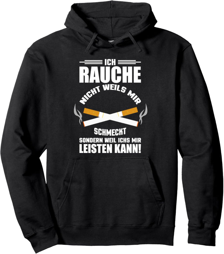 Rauchen Bier Zigaretten Spruch - Raucher Geschenk Pullover Hoodie