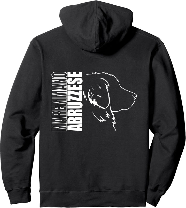 Maremmano Abruzzese Profil Hunderasse Hund Hunde Pullover Hoodie