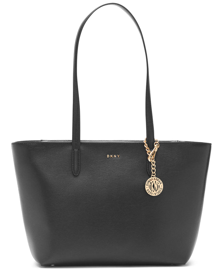 DKNY Damen Bryant Medium Zip Tote Tote Einheitsgrösse Black Gold, Einheitsgrösse Black Gold