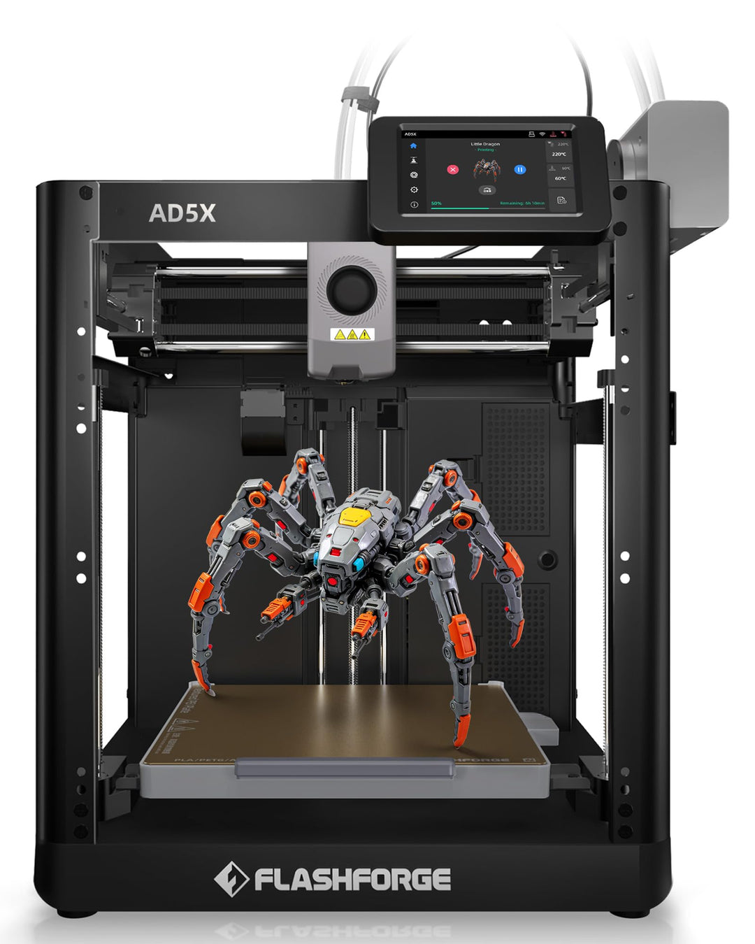 FLASHFORGE AD5X 3D-Drucker,Smart Multi-Color 3D Drucker mit IFS Die 4 Farben Drucken,600mm/s Hochges
