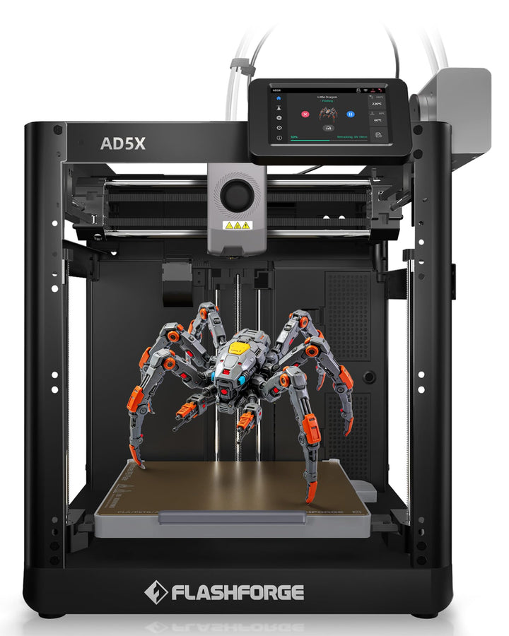 FLASHFORGE AD5X 3D-Drucker,Smart Multi-Color 3D Drucker mit IFS Die 4 Farben Drucken,600mm/s Hochges