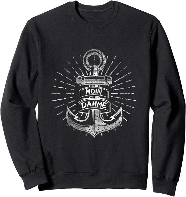 Moin Dahme mit Anker für Strandurlaub an Küste und Meer Sweatshirt