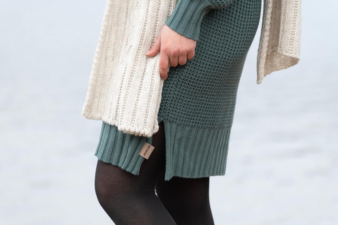 KNIT FACTORY - Robin Strickkleid - Cappuccino - 40/42 40-42 Cappuccino, 40-42 Cappuccino