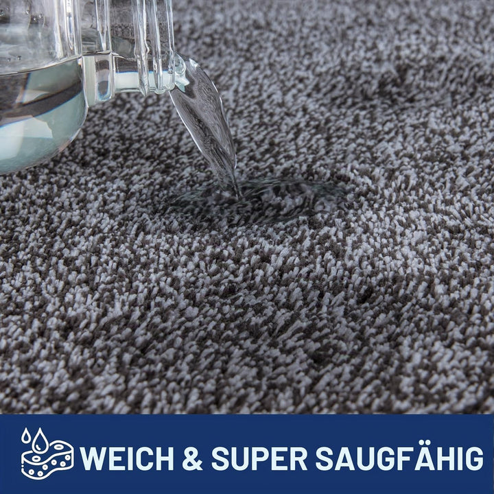 Schmutzfangmatte Innen 137 x 210 cm, rutschfeste Sauberlaufmatte, Eingangstürmatte mit Wasserabsorbi