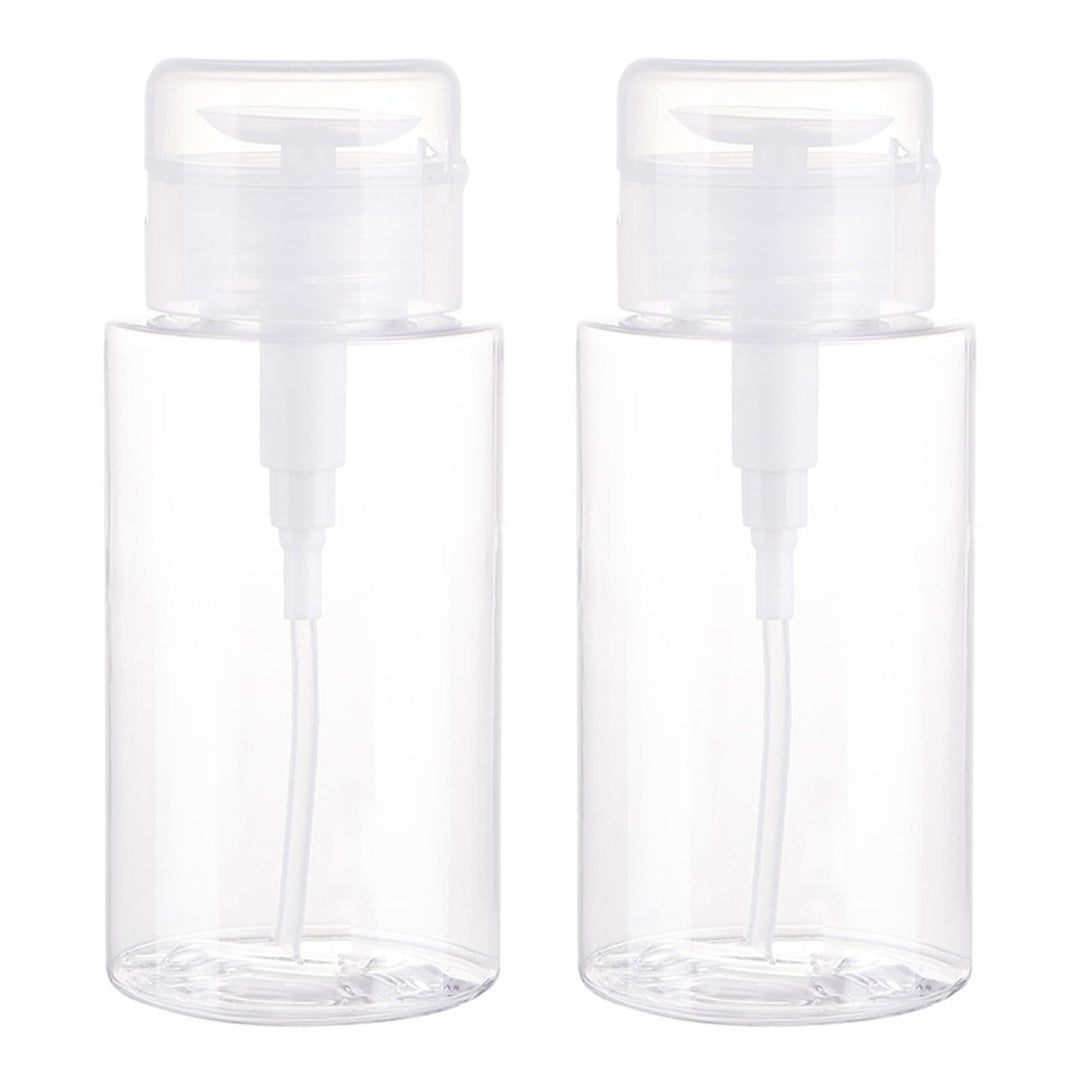 2 Stück 200ml Dispenser Pumpflasche, Nagellackentferner Pumpspender, Pumpspender RunterdrüCken für N