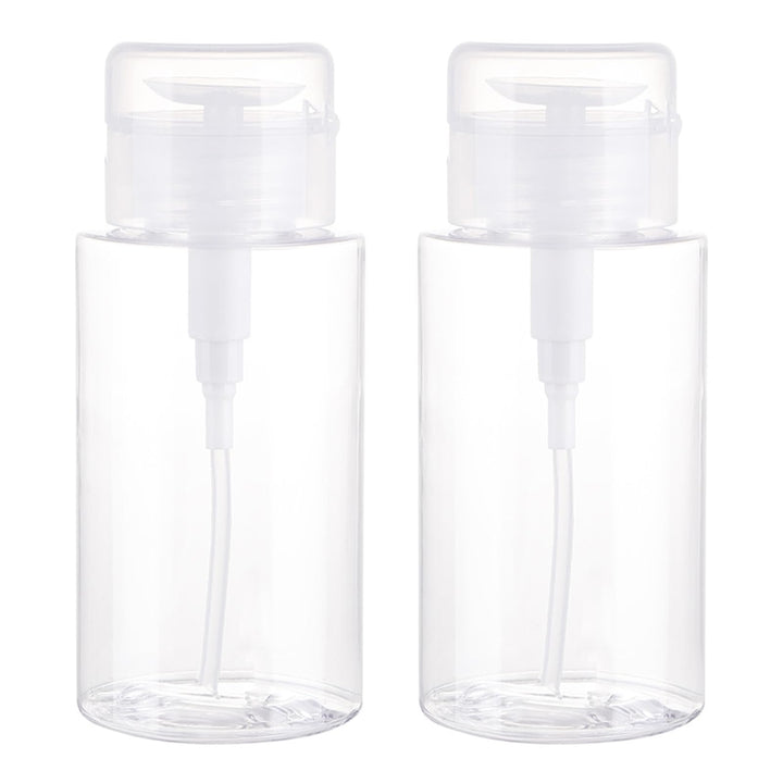 2 Stück 200ml Dispenser Pumpflasche, Nagellackentferner Pumpspender, Pumpspender RunterdrüCken für N