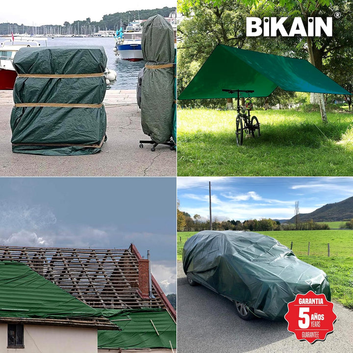 Lona universal impermeable extra resistente de 8x12m verde. Standard 8x12m, Standard 8x12m