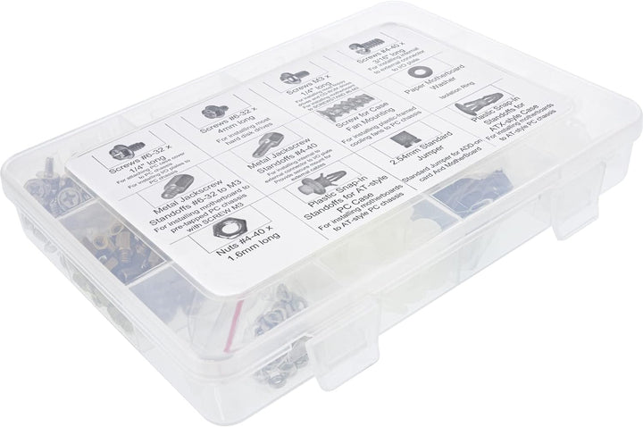 InLine 77789B PC-Schraubenset, 550-teilig (10x50 &amp; 2x25 Stück)
