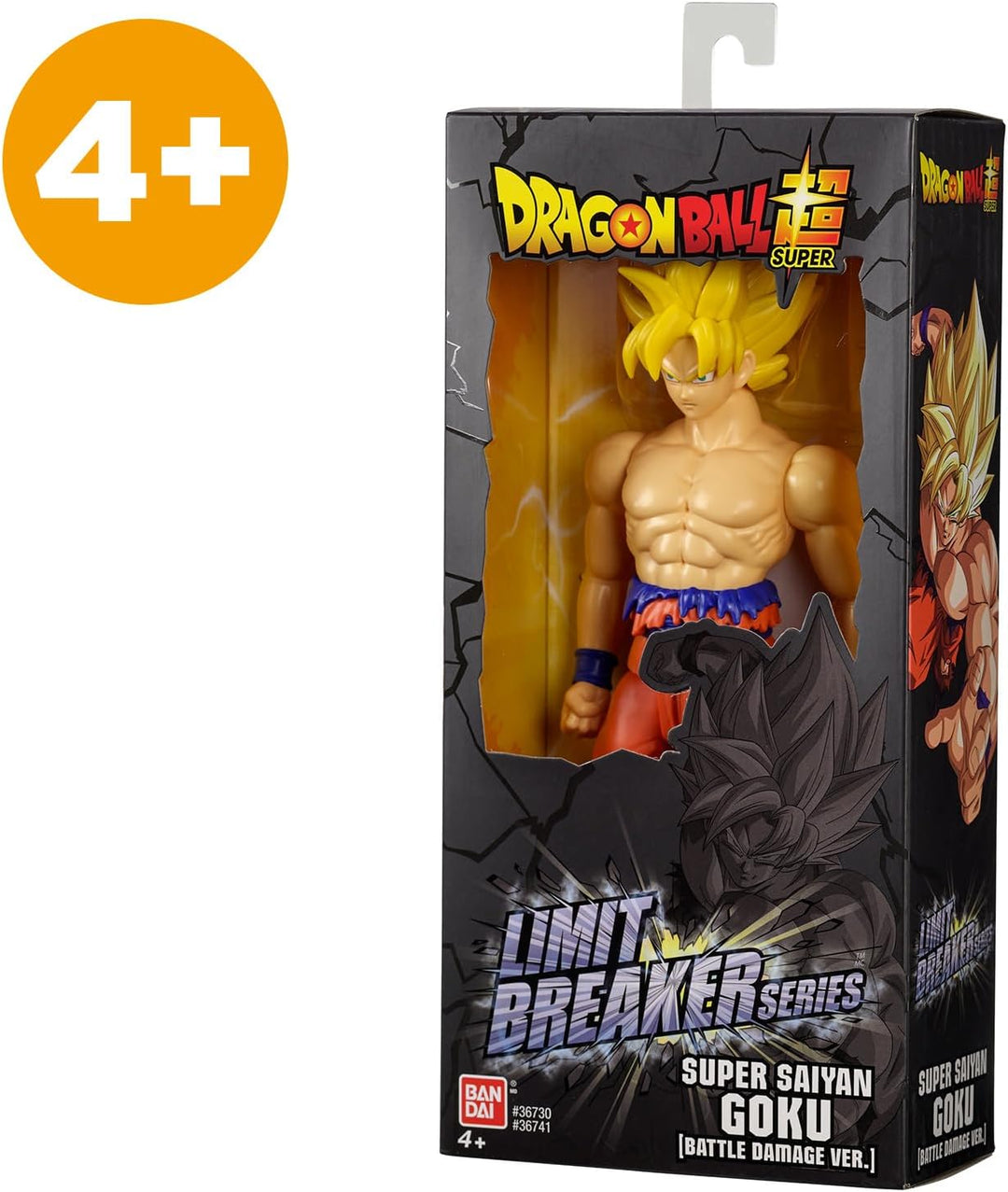 BANDAI Dragon Ball – Riesenfigur Limit Breaker – Super Saiyan Goku (Battle Damaged Ver.) – 36741 Gok