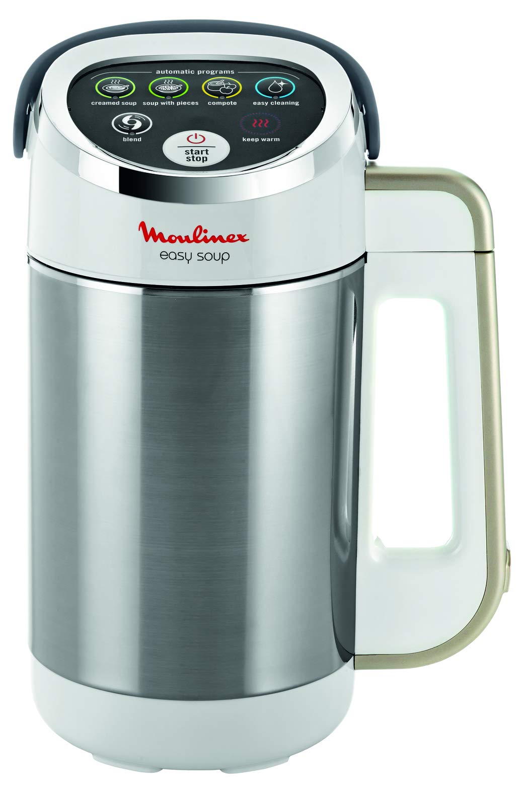Moulinex Easy Soup Standmixer mit 5 automatischen Programmen, doppelwandig, Fassungsvermögen 1,2 l,