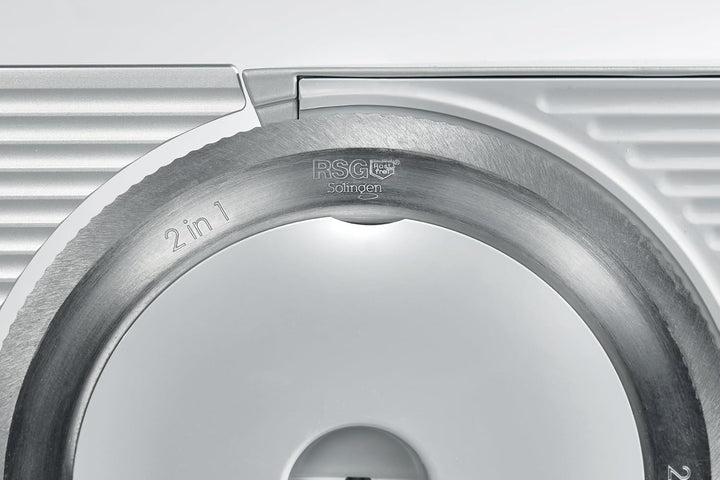 Gorenje R 708 A Allesschneider, Solingen Messer, Made in Europe, Sicherheitstaste, einstellbare Schn