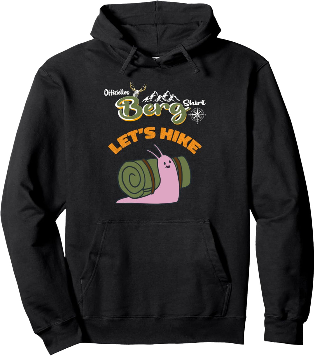 Outdoor Berge &amp; Trekking in der Natur Wandern mit Schnecke Pullover Hoodie