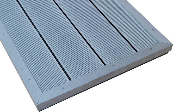 ALTONE WPC Bodenplatte für Pool Leitern und Solarduschen 101 x 60 x 5,5 cm dunkelgrau
