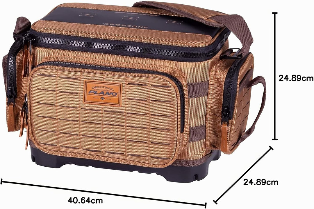 Plano Herren PLABG360 Tackle Bag, Khaki mit braunem und schwarzem Rand, 3600, 3600