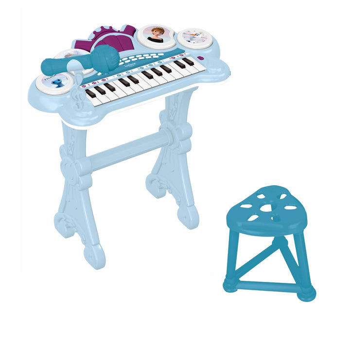 Lexibook, Die Eiskönigin, Elektronisches Keyboard mit Sitz, Mikrofon, MP3-Player, Soundeffekten, Dem