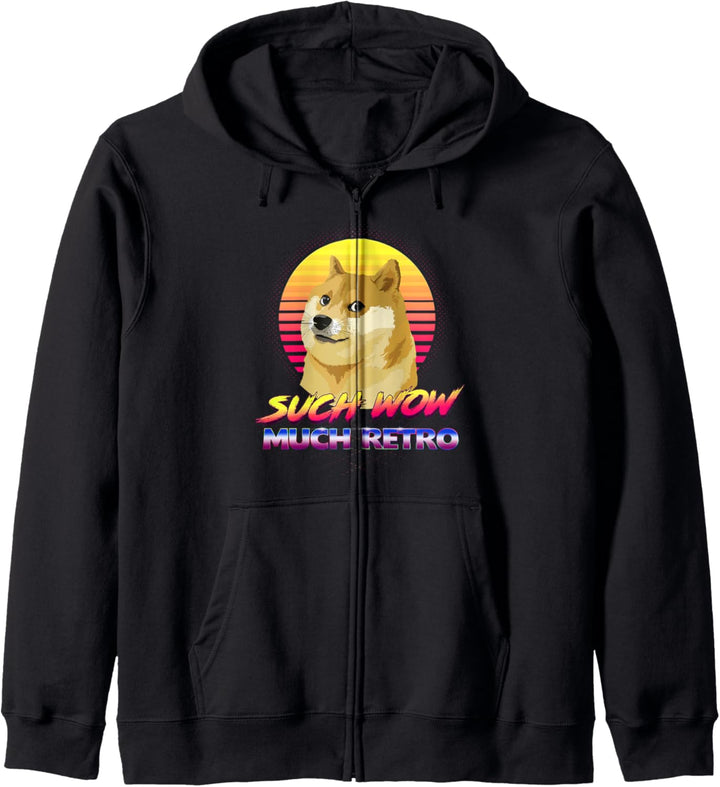 Such Wow Much Retro Doge Internet Meme Kapuzenjacke