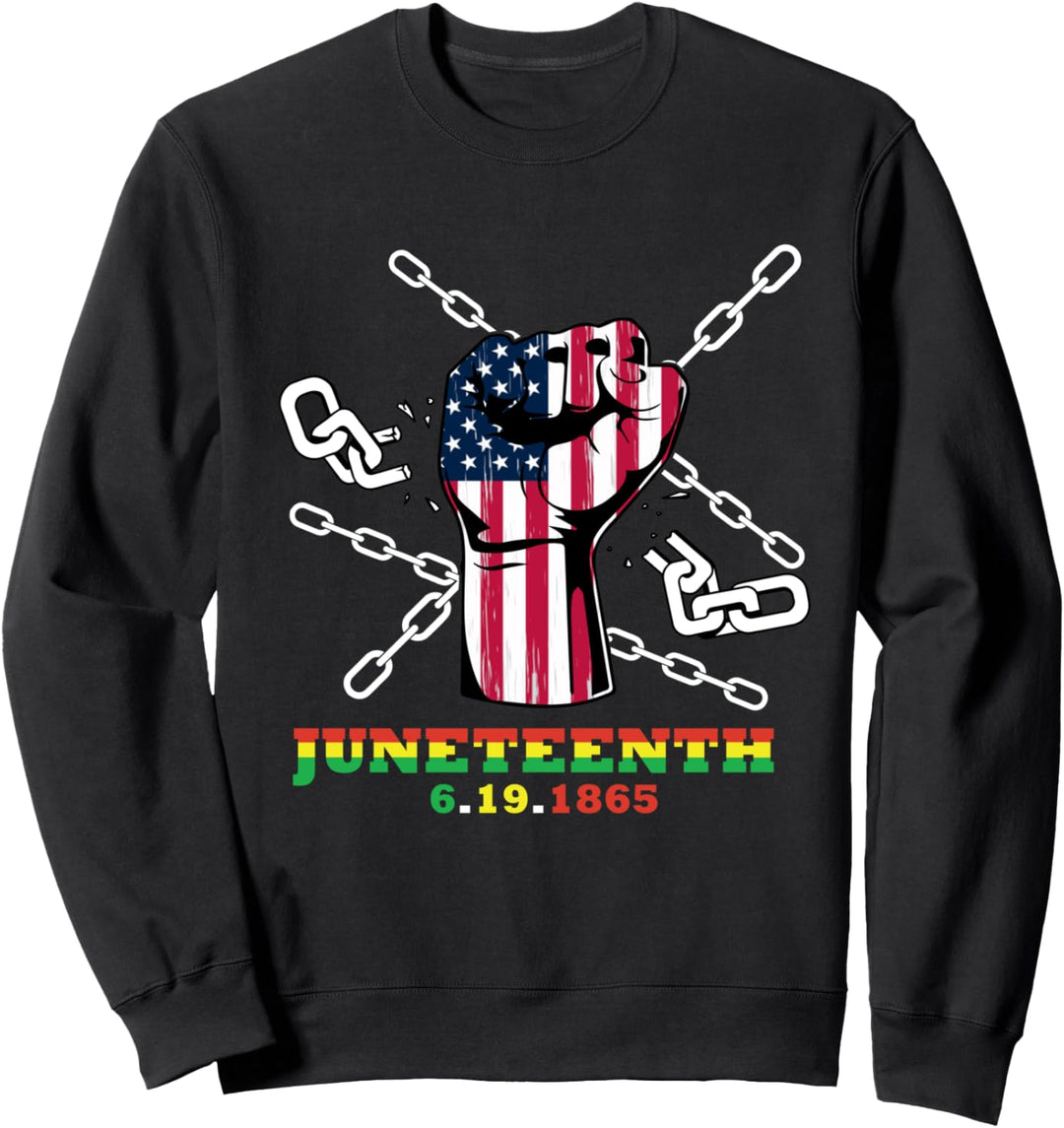 Juneteenth Freedom Day Schwarzer Afroamerikaner Sweatshirt
