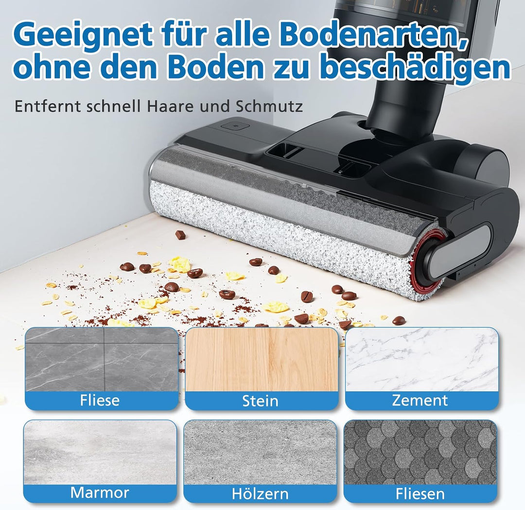 Bürstenrolle Filter Zubehör Kompatibel mit Dreame H12 Pro Trockensauger, 2 Bürstenrolle + 2 Filter +