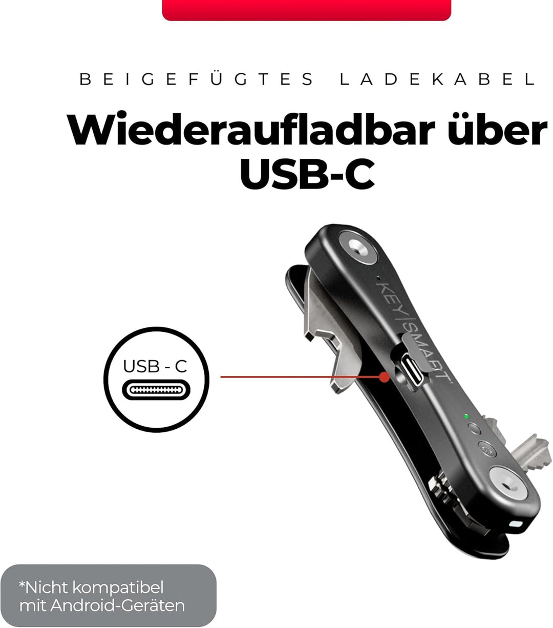 KeySmart iPro – Apple Find My App kompatibel – Find Your Lost Keys Smart Key Organizer Schlüsselanhä