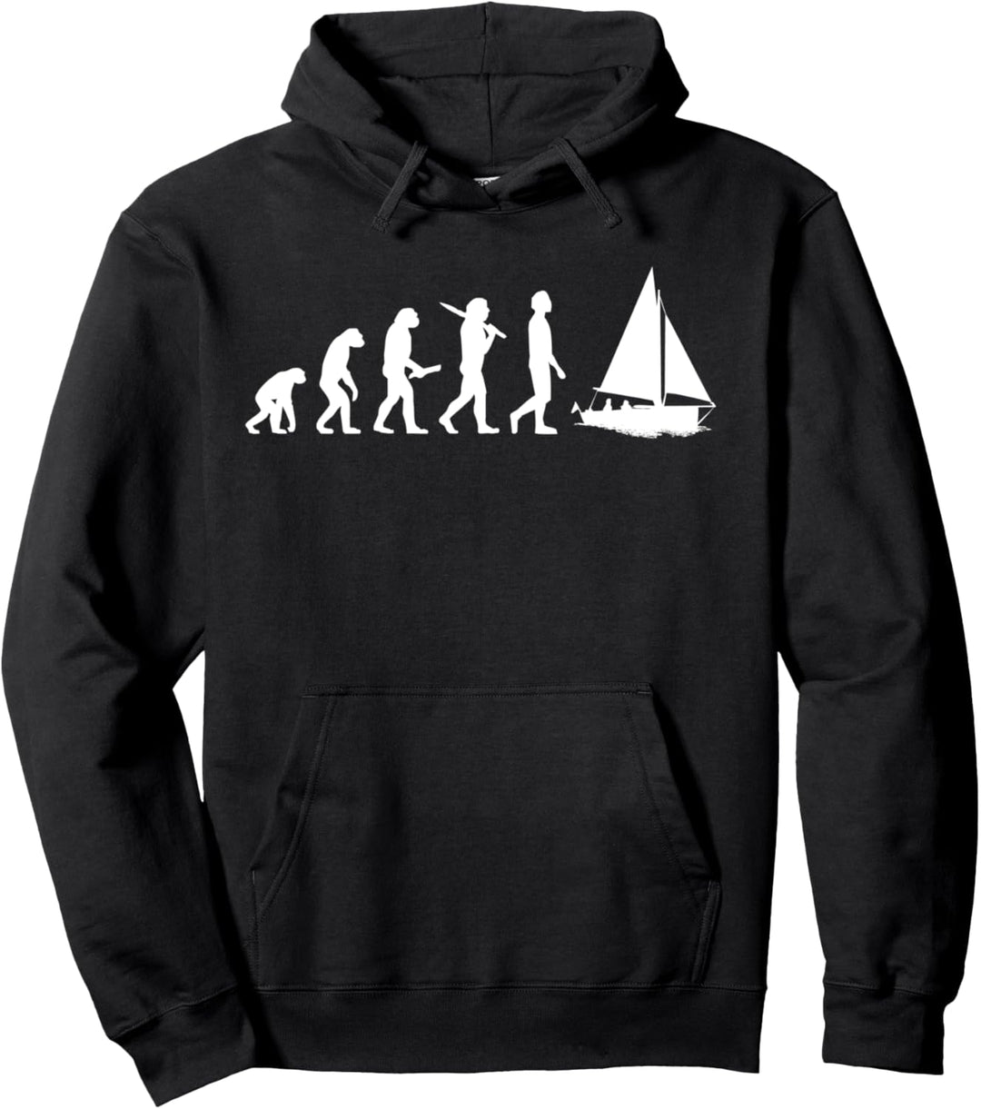 Segeln Evolution Geschenk für Segler &amp; Skipper Pullover Hoodie