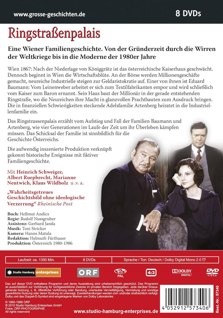 Grosse Geschichten - Ringstrassenpalais [8 DVDs], DVD