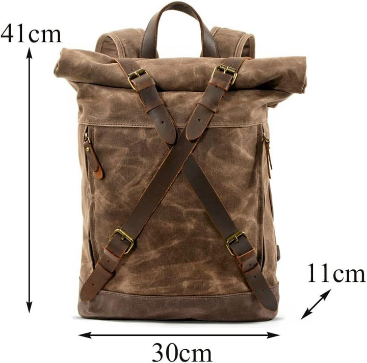 Rucksack für Chopper/Custombike Craftride CR3 braun CB26533