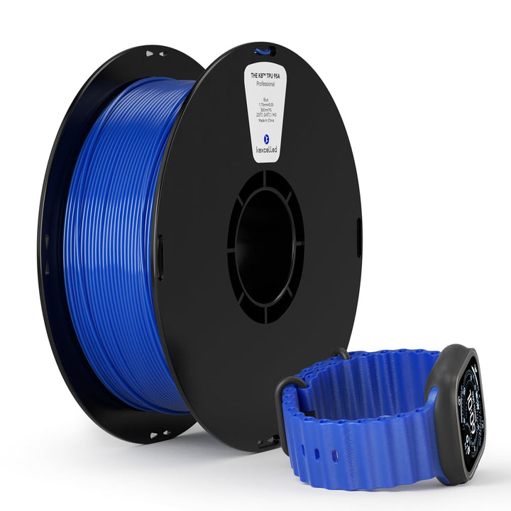 kexcelled TPU 95A Filament, Flexibel und Weich, Hervorragende Elastizität, 1,75mm 1kg Spule Rolle, 3
