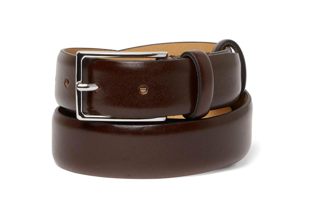 SADDLER Palm Belt W95 Black/Cognac - kürzbar