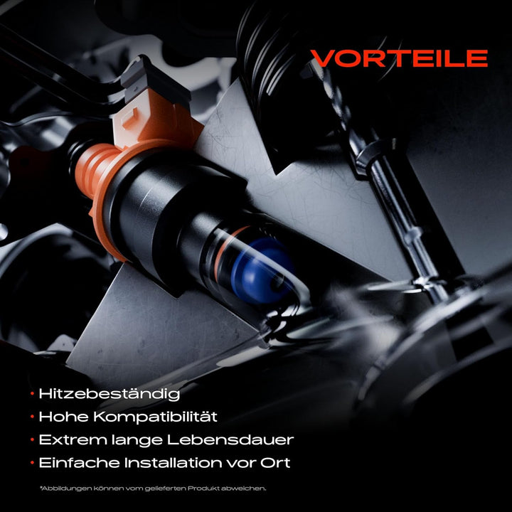 Frankberg 4x Einspritzventil Einspritzdüse Kompatibel mit Sandero 1.1L 2008-2015 Clio II BB CB 1.1L