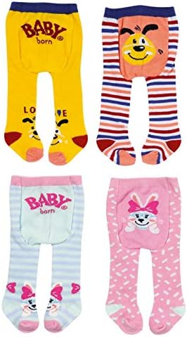 BABY born Strumpfhose 2 x 43cm, gelb / gestreift, Gelb / Gestreift