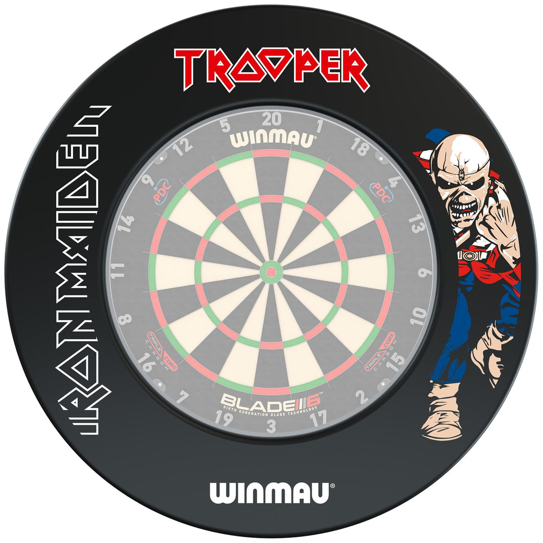 WINMAU Dartscheiben-Einfassungen Schwarz Trooper, Schwarz Trooper