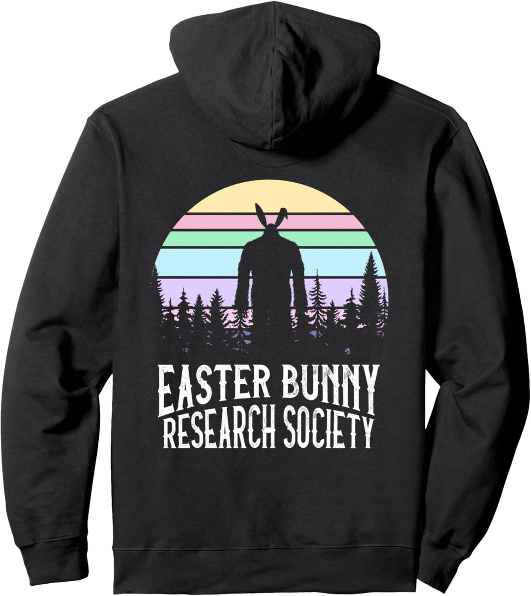Lustiger Osterhase Bigfoot Research Society Pullover Hoodie