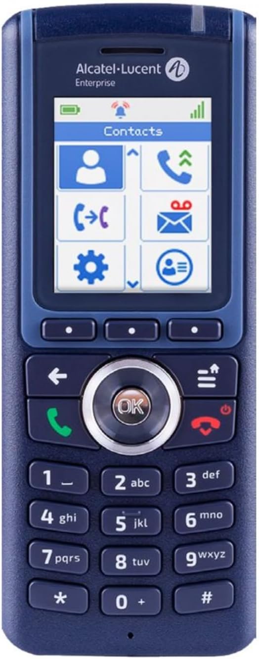 Alcatel-Lucent 8234 DECT-Mobilteil, Akku und Gürtelclip, schwarz
