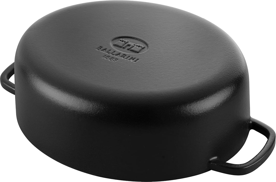 BALLARINI Bellamonte Auflaufform, Bräter, Dutch Oven, Emailliertes Gusseisen, Oval, 29 cm, 4,5 L, Sc