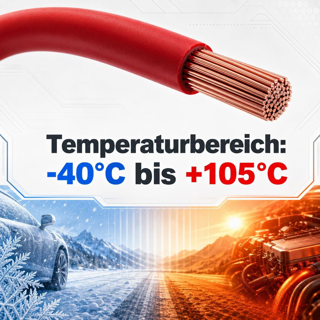 DCSk Fahrzeugleitung - 10mm² - 10m - FLRY B asymmetrisch - 10 mm² - KFZ Kabel Litze - Schwarz - 10mm